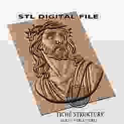 Jesus Christ Bust – Crown of Thorns – 3D STL Model
