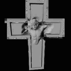 Jesus Cross Bust – 3D Printable Wall Art (STL)