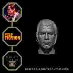 John Travolta as Vincent Vega – Pulp Fiction 3D Printable Bust OBJ and STL