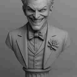 Joker Bust – Stylized Decorative 3D Model
