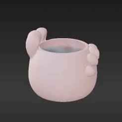Kawaii Cat Paw Brush & Pen Pot - Cute Desk Decor