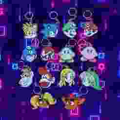 KEY CHAIN / KEY RINGS : VIDEO GAME CHARACTERS.