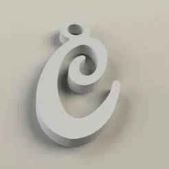 Key Ring Letter C