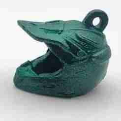 Key ring motocross helmet