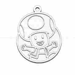 Key ring Toad - Mario bros