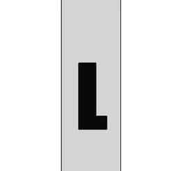 Keychain Car License Plate Letter L