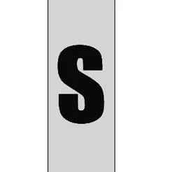 Keychain Car License Plate Letter S