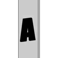 Keychain Car Plate Letter A