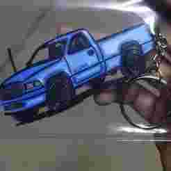 KEYCHAIN DODGE DAKOTA 2000 TRUCK KEYCHAIN