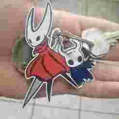 Keychain of the Knight and Hornet, inspired by the Hollow Knight