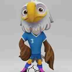 Keychain Pack 3 – Maple, the Moose (Canada), Zayu the Jaguar (Mexico), Clutch the Bald Eagle (USA) – World Cup 2026 Mascots (Articulated Neck)