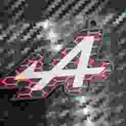 Keyring ALPINE "A" logo with arrow
