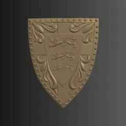 King Richard's Shield - 3D Model for Cosplay or Wall Decoration