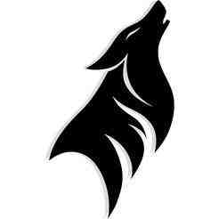 kite shaped like a wolf howling 3 - 2D/3D Wall Art STL+SVG For CNC Router, Plasma, Waterjet, Laser & 3D Printer