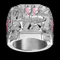 Knights Templar Sterling Silver Men Ring