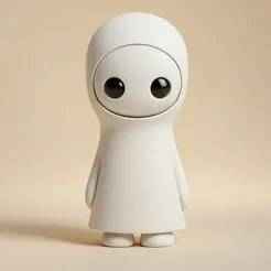 Krog - Cute Hooded Figurine (Cut Parts for Easy 3D Printing)