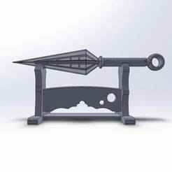 KUNAI COSPLAY PROP + STAND SCALE 1 : 1