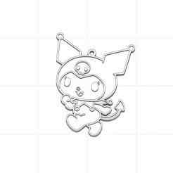Kuromi keychain - keychain Kuromi Hello Kitty
