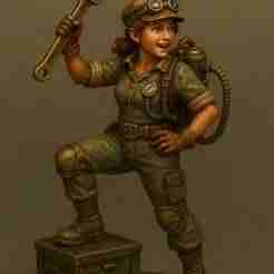 La Inventora Lúmina Miniature steampunk printable