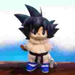 Labubu Accessories - Goku Costume (Shoes/Belt/Tail)  - Dragon Ball costume for Halloween