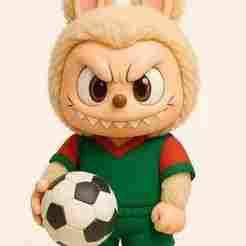 Labubu Footballer Ready to Play