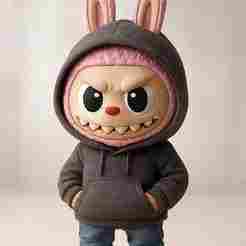 LABUBU Monster / urban labubu 04 / fan art / art toy / magic makes