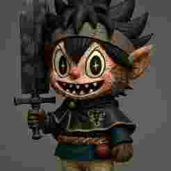Labubu-Style Asta – Black Clover 3D Model STL