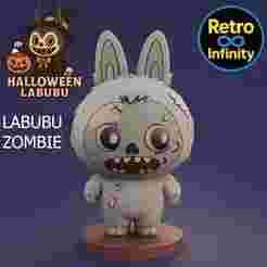 Labubu Zombie / Labubu Zombi - Halloween 3D figure Retro Infinity style (90mm) | vinyl collectible