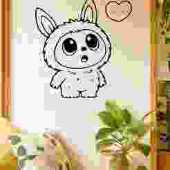 Labubu3 - Wall Art Onecolor
