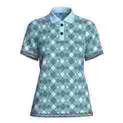Ladies Blue Striped Polo  | Marvelous / Clo3d / obj / fbx