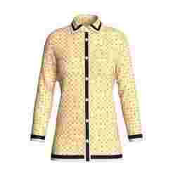 Ladies Print Shirt V3  | Marvelous / Clo3d / obj / fbx