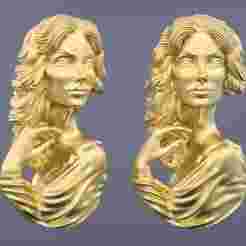 Lady Face Pendant-7size