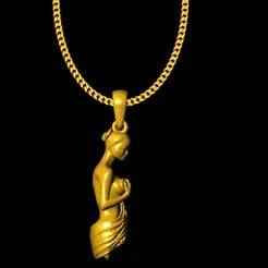 lady pendant charm