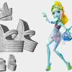 Lagoona Blue 13 Wishes, shoes, Monster High.