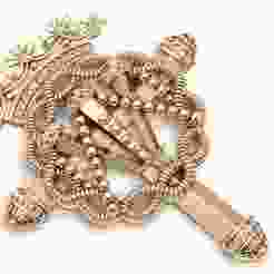 Large  Cross Pendant | High Detail 3D Jewelry Model | STL + 3DM