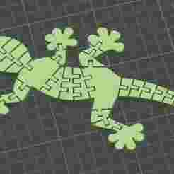 Large Flexi Lizard – Articulated Fidget Toy (A1 Mini Compatible)