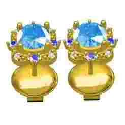 Large Sapphire Diamond Earring