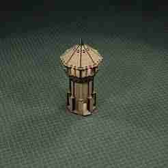 Lasercut - Watch Tower 3D wood puzzle