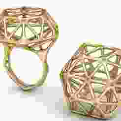 Lattice Geometric Dome Ring