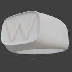 Letter "W" Signet Ring