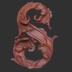 Letters S for jewelry and decoration