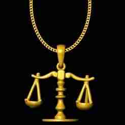 Libra pendant charm