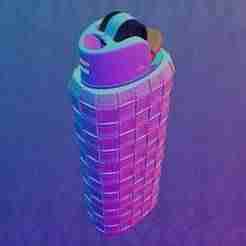 LIGHTER SLEEVE - LEATHER WEAVE