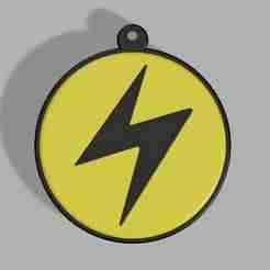 Lightning Energy Type Keychain || Lightning Energy Key Chain
