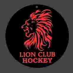lion field hockey keychain