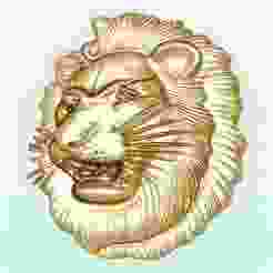 Lion for jewelry - Lion for ring - Lion for pendant - N645