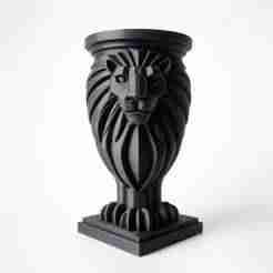 Lion Holder 3D Print – Decorative Animal Sculpture Showpiece