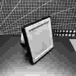 Lithophane Frame Holder 100x100mm with puck light