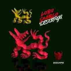 Lobo Diablo - Wall Figure