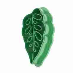 Long Monstera Leaf Clay Cutter | 3D Printable Model